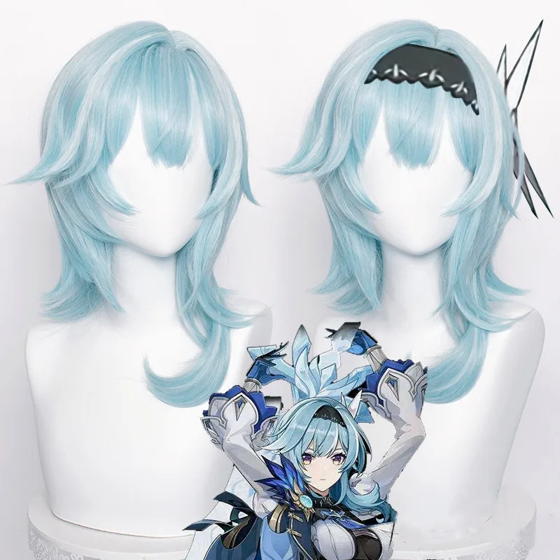 Genshin Impact Noelle Eula Raiden Shogun Kamisato Ayaka Sucrose Yanfei Cosplay Wig Heat Resistant Synthetic Hair Wigs + Wig Cap