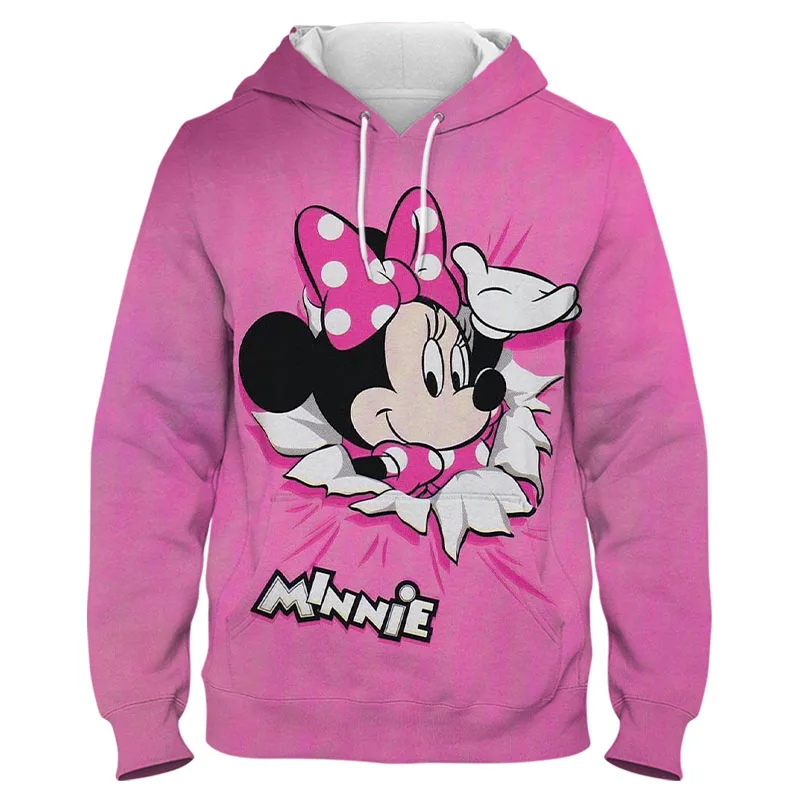 Мужские толстовки с капюшоном и принтом Минни Маус |