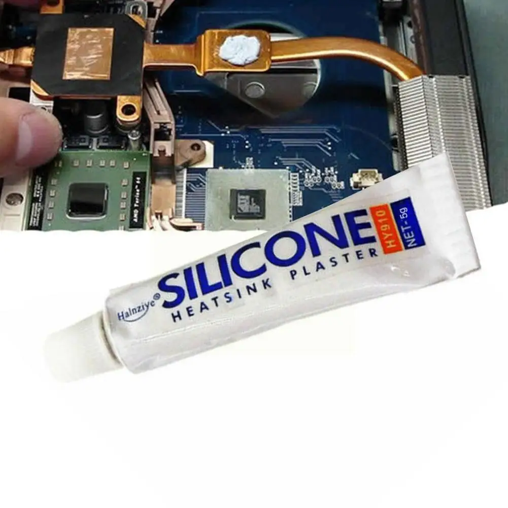 

Hy910 5g Silicone Thermal Glue Adhesive Conductive Led Plaster Silicone Heat Gpu Paste Sink P7w7