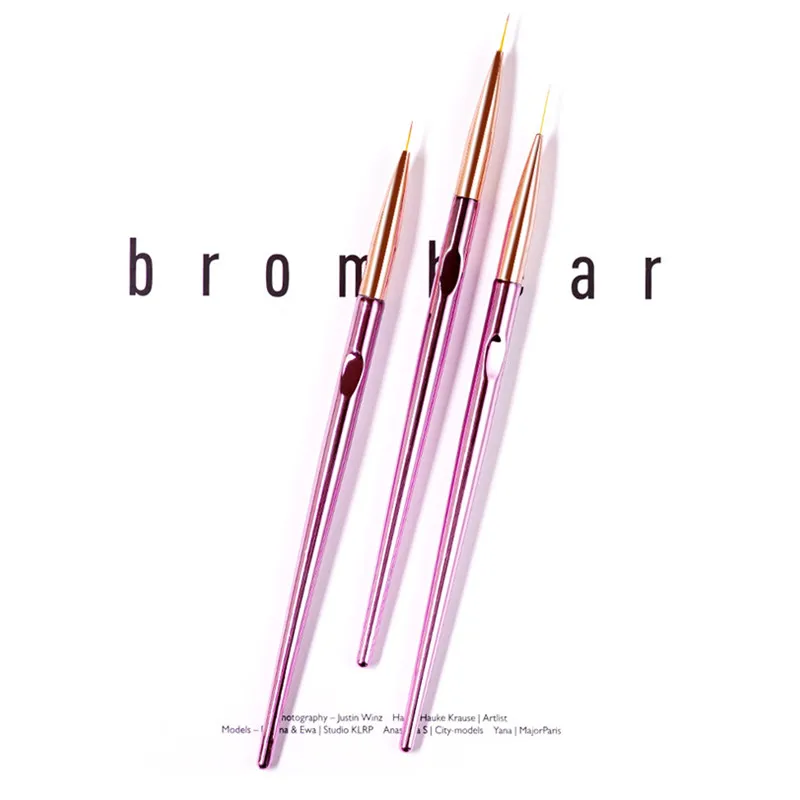 

Nail Art French Painting Liner Brush Flower Detailing Drawing UV Gel Design Stripes Lines Pen Tips Manicure Tools