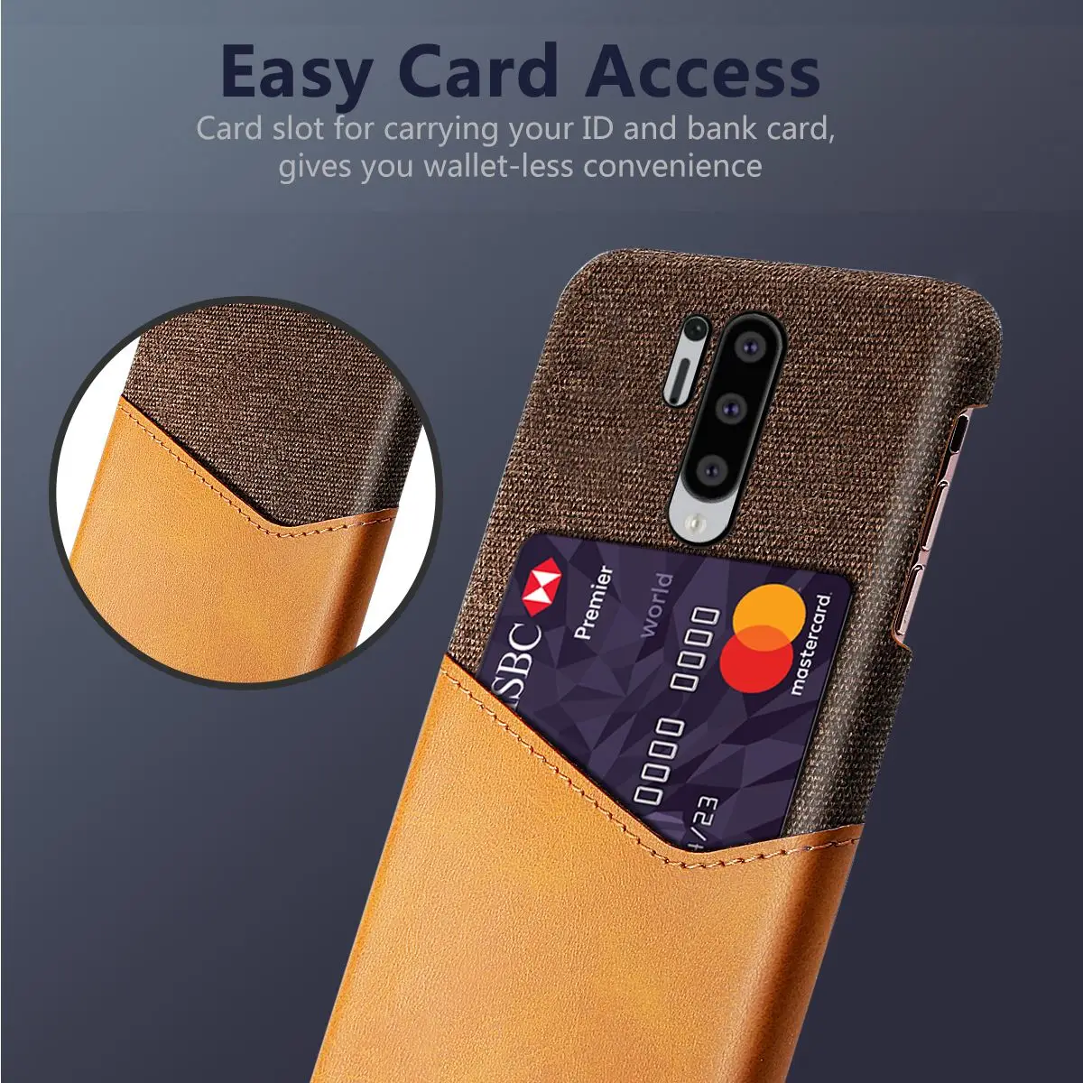 Чехол для Oneplus 7 8 Pro из мягкой искусственной кожи с защитой от царапин и слотом