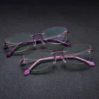 Женские очки без оправы Reven Jate, титановые очки без оправы, оправа для очков, оптические очки по рецепту, модные 2534