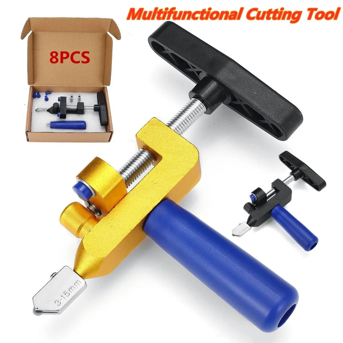 

2In1 Ceramic Tile Opener Divider Manual Glass Cutter Diamond Cutting Tool Aluminum Alloy Glass Cutter Hand Tool Part