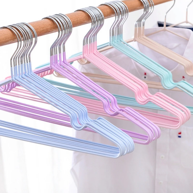 

Hanger Home Non-Slip Drying Rack Adult Clothes Hanging Seamless Clothing Support Stainless Steel Hanger .