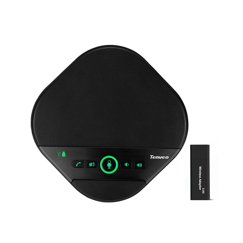 

TENVEO A3000G 5.8G USB Wireless Microphone USB Speaker and Speakerphone for Music and Calls Business Conference Phone
