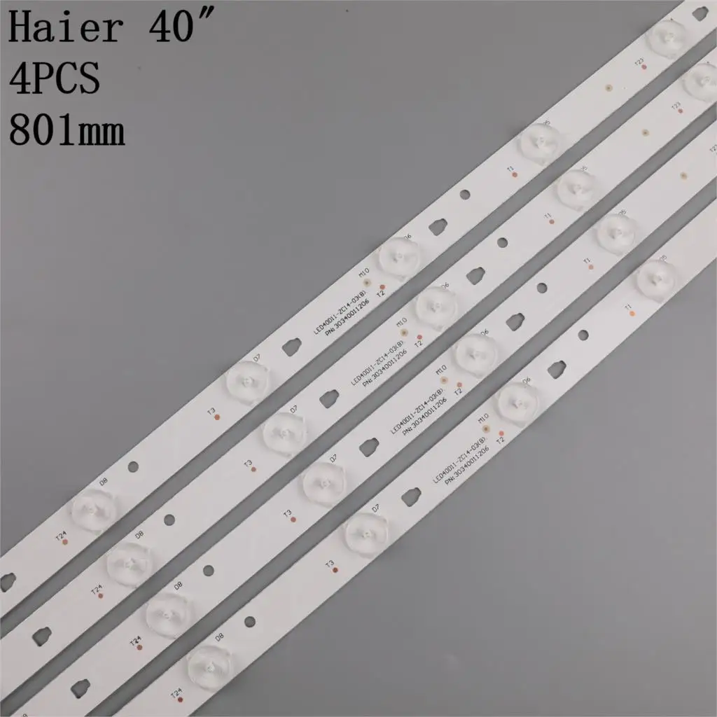 TV Lamp LED Backlight Strips For HAIER LE40M600CF LE40F3000WX LE40M600F Bars LED Bands LED40D11-ZC14-03(B)  PN30340011206 Rulers
