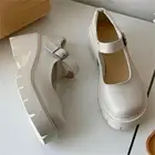 Туфли-лодочки женские на платформе, брендовая обувь с ремешком с пряжкой, Туфли Мэри Джейн, массивный каблук, роскошные