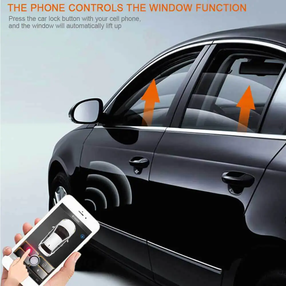 car alarm system control keyless entry the car by mobile phone remote start bluetooth control close to the lockleave the lock free global shipping