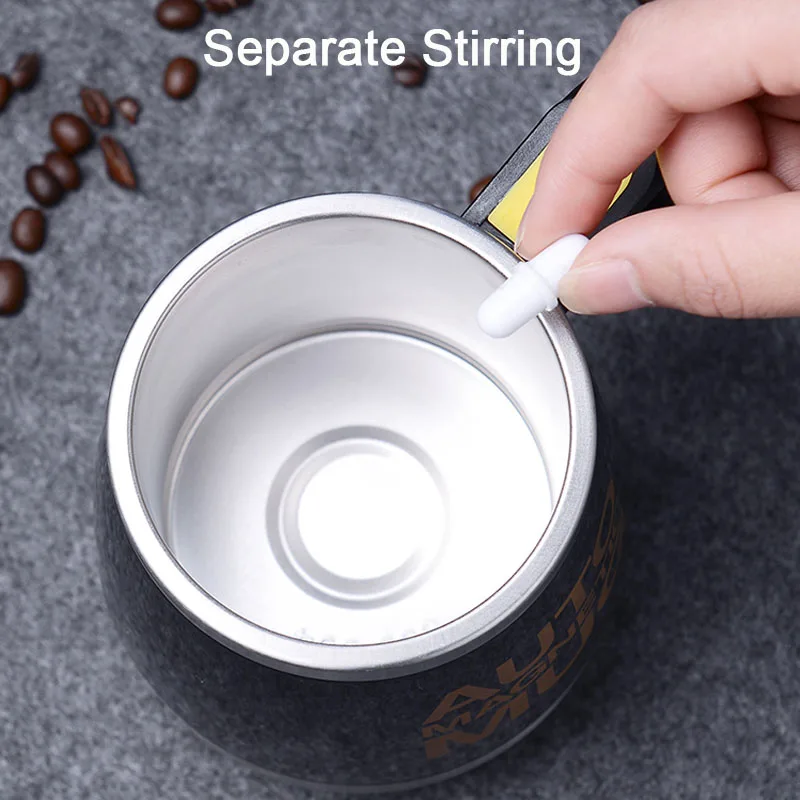 new automatic self stirring magnetic mug 304 stainless steel coffee milk mixing cup creative blender smart mixer thermal cups free global shipping