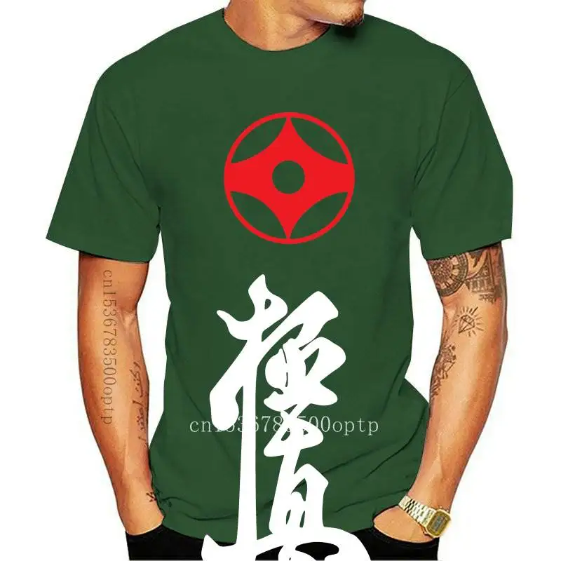 

New 2021 Mas Oyama Full Contact Karate Kyokushin Kai Kan Japa Kanji Symbol T-shirt Man Long Sleeve Cotton TShirt Cool Tees Tops
