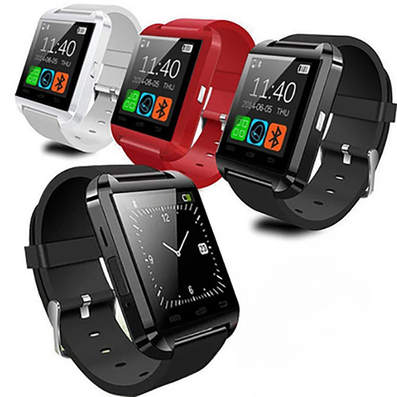 Умные часы U8 с Bluetooth Смарт для телефонов Android/IOS шагомером и синхронизацией