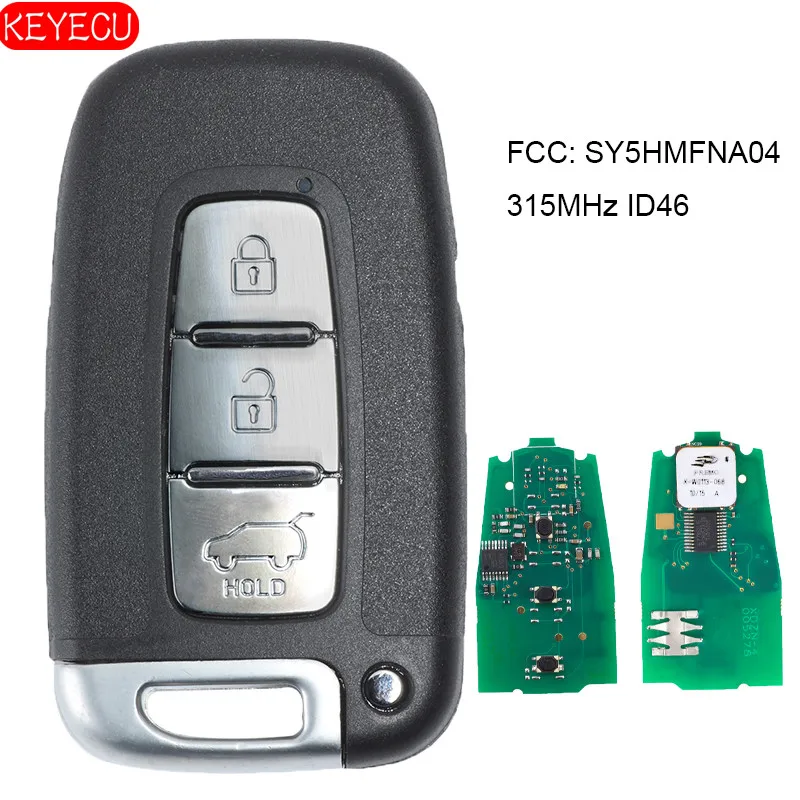 KEYECU Smart Prox брелок 3B 315 МГц PCF7952 ID46 для Hyundai акцентная Соната Genesis FCC: SY5HMFNA04 |