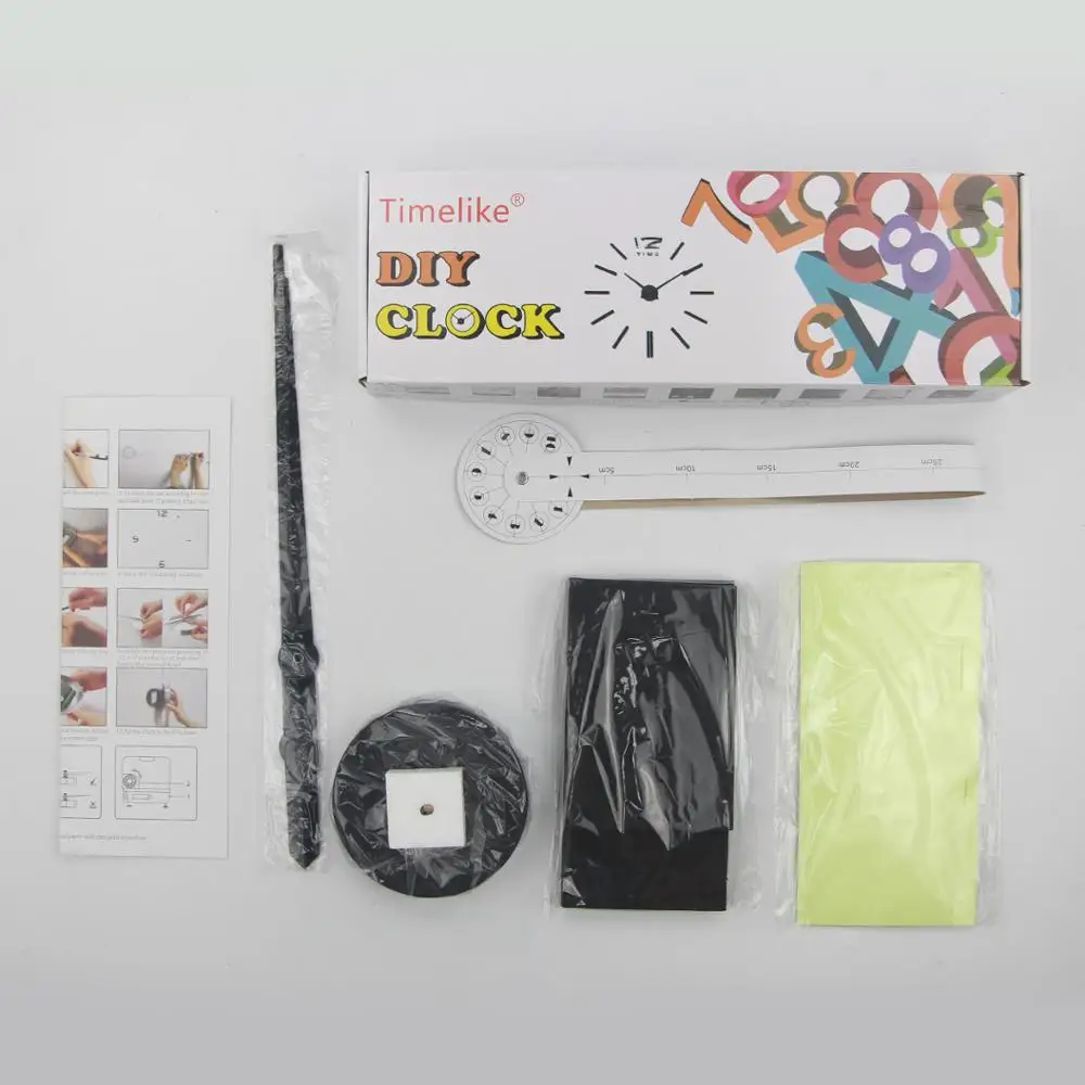 Светящиеся Настенные часы большие 3D наклейки сделай сам Кварцевые современные