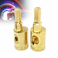 high reliability stable characteristics power wire reducer 10 gauge 4 gauge a pair amp audio car gold zinc alloy