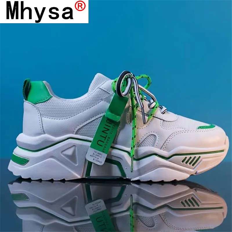 

Women's Chunky Sneakers 2021 Autumn New Fashion Women's Vulcanize Shoes Breathable Lace Up Platform Shoes Casual Dad Shoes
