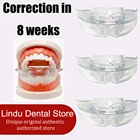 Капы для зубов выпрямитель ортодонтический прибор Поддельные брекеты-трейнер для выравнивание зубов Ультрафиолетовый дезинфекционный комплект