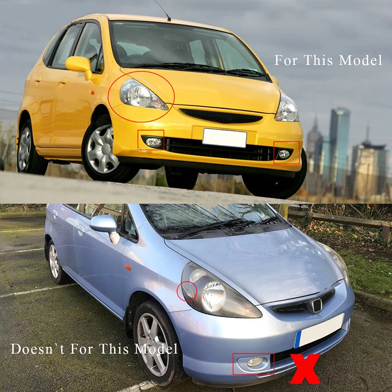 Fog Lights for HONDA FIT JAZZ GD1 GD3 2005 2006 2007 2008 Hatchback Front bumper fog Lamps Halogen Light Without Bulb |