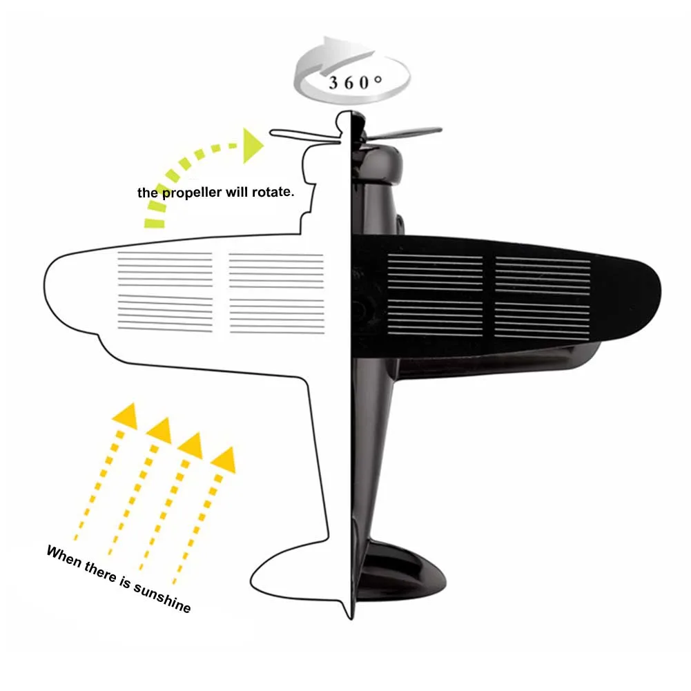 Солнечная энергия самолет модель Стайлинг освежитель воздуха Поворот сплава