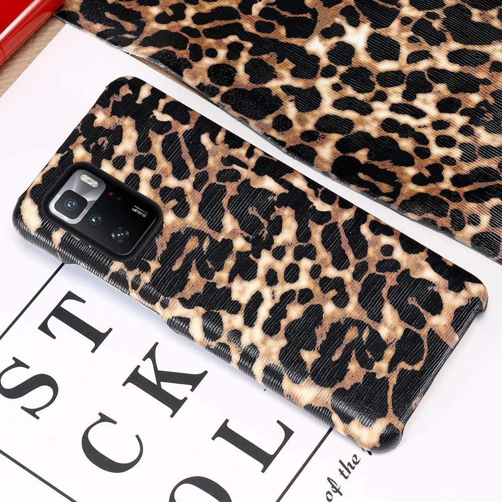 genuine leather leopard women case for xiaomi redmi note 10 pro 10s note 9 pro 8 9t cover for mi 11t 11 ultra 10t poco x3 pro f3 free global shipping