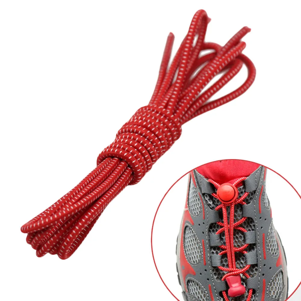 1 пара шнурки без завязок круглые эластичные для обуви детей и взрослых кроссовки