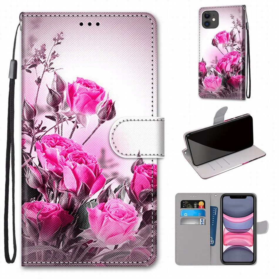 Симпатичный кожаный чехол для телефона Huawei P50 P30 Pro P20 Lite 2019 2018 P10 P9 2016 P8 2015 2017 P7