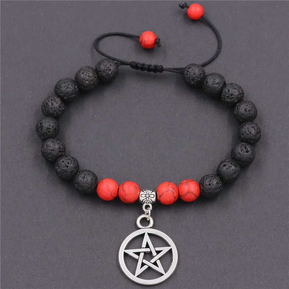 Подвеска DGW из натурального камня яркого цвета с подвеской в виде звезды