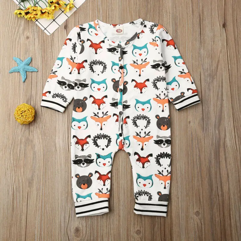 Комбинезон для новорожденных мальчиков и девочек 0-24 месяцев комбинезон с