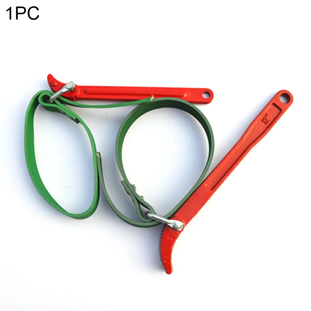 

Durable Steel Repair Tool Anti Slip Oil Filter With Belt Handle Portable Car Accessories Professional Wrench
