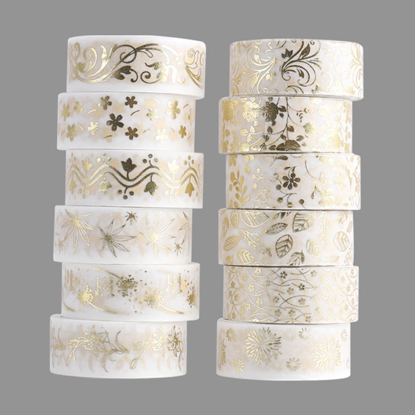 Декоративная клейкая лента 12 шт