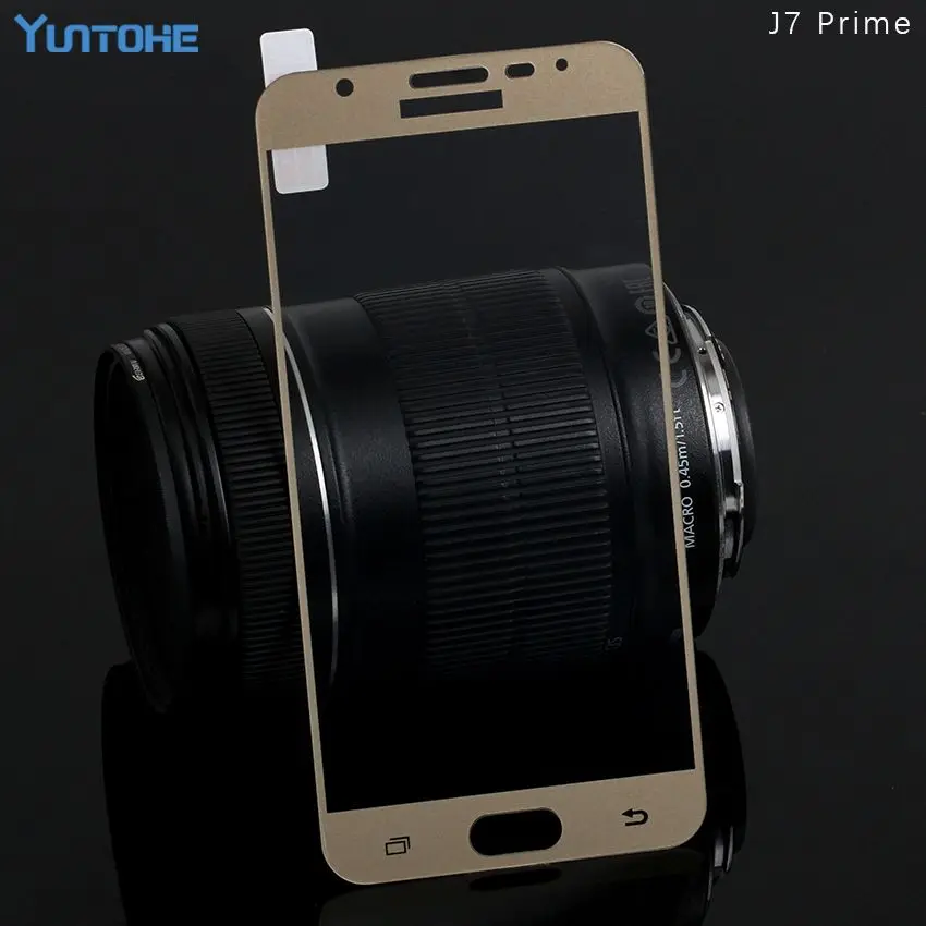 3D Full Cover Color Tempered Glass for Samsung Galaxy J7 Prime G570 Screen Protector | Мобильные телефоны и аксессуары