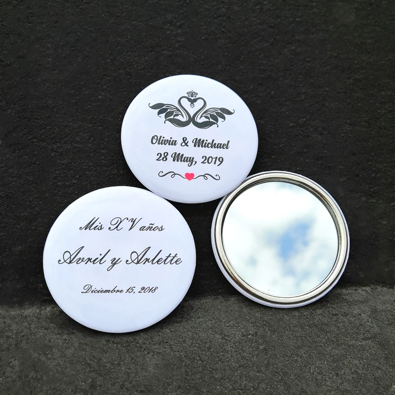 Индивидуальные подарки для невесты косметическое зеркало на заказ свадебные с