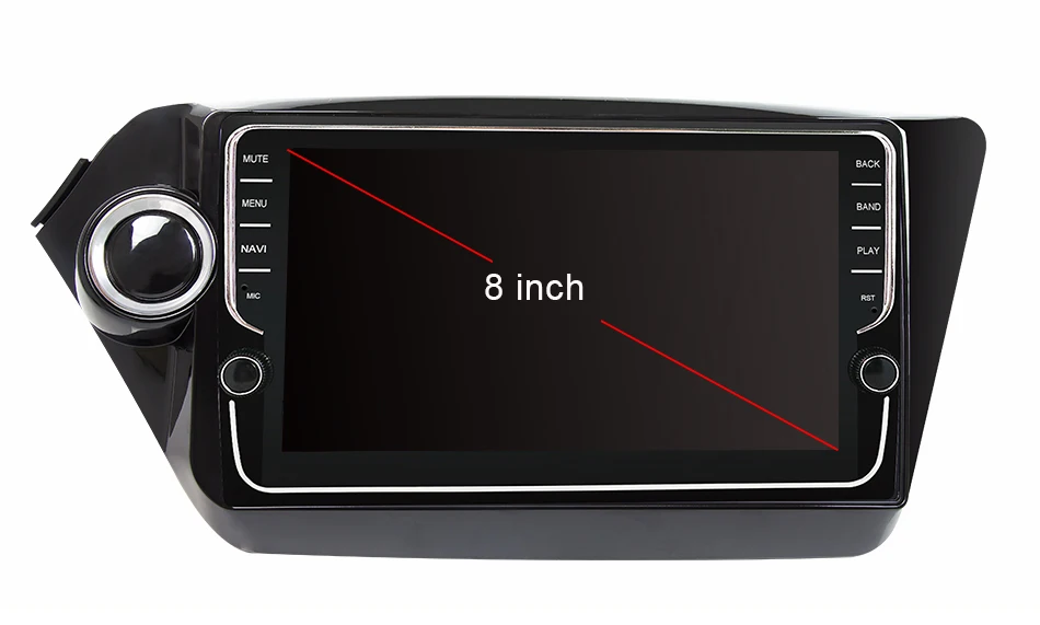 Eunavi 2 Din Автомобильный мультимедийный плеер gps Android 9 DVD помощи при парковке радио для Kia k2 RIO 2010 2011 2012 2013 PX6 4G+ 64G