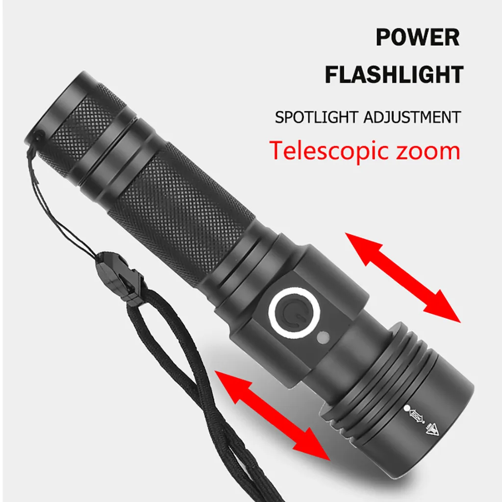 Aluminum Alloy XHP50 LED Flashlight 4 Modes Outdoor Torch Charge display Taschenlampe Jagdlampe Camping Lampe 1x18650 Battery | Лампы и