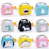 cartoon animal lunch bag tote thermal food bag women kids lunchbox picnic supplies insulated cooler bags 211715cm