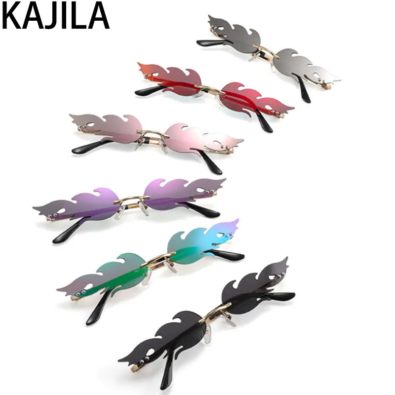 Солнцезащитные очки с эффектом пламени для женщин и мужчин трендовые Смешные