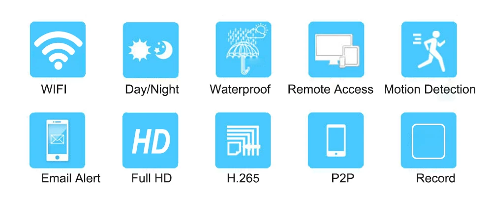 IMPORX 4CH 1080P Беспроводной NVR комплекты 1" ЖК-дисплей открытый безопасности 2MP IP камера видеонаблюдения Wifi CCTV камера системы