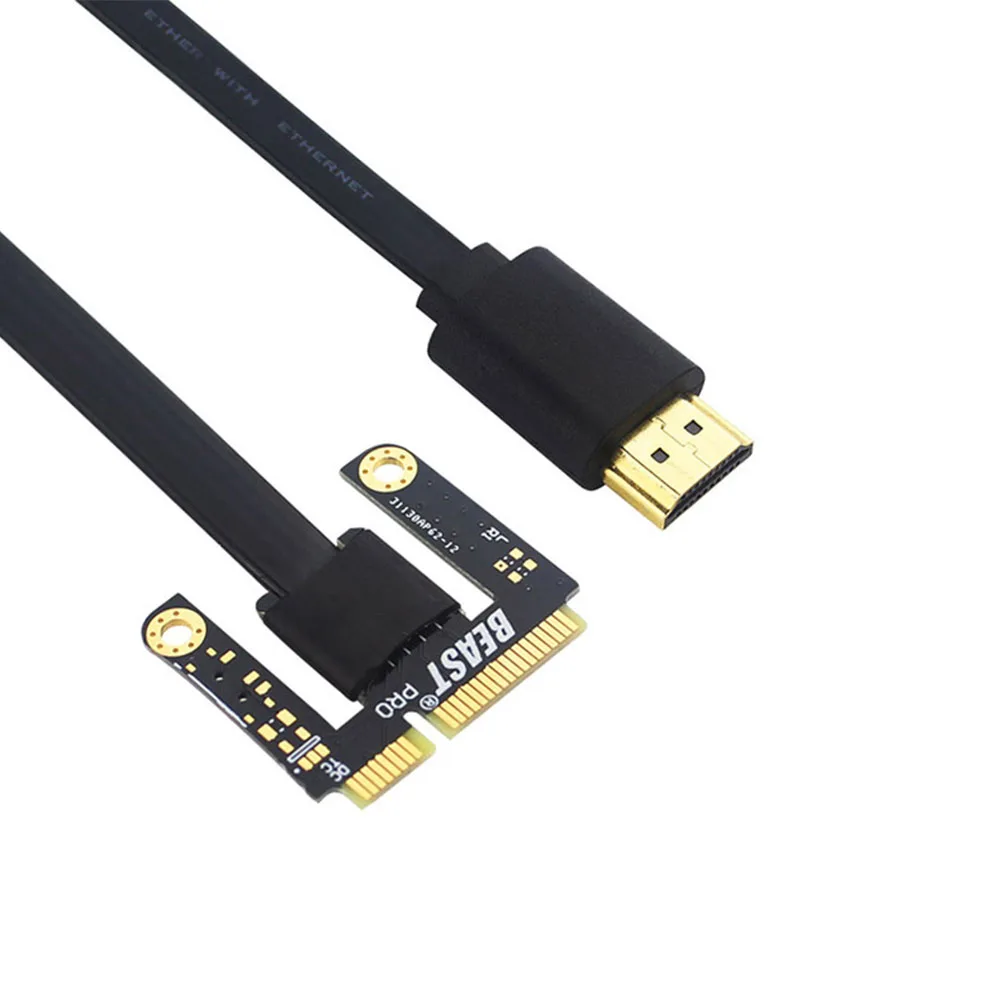 Разъем Черный V8.0 офисный HDMI к Mini Pci E EXP GDC прочный легкий кабель высокой