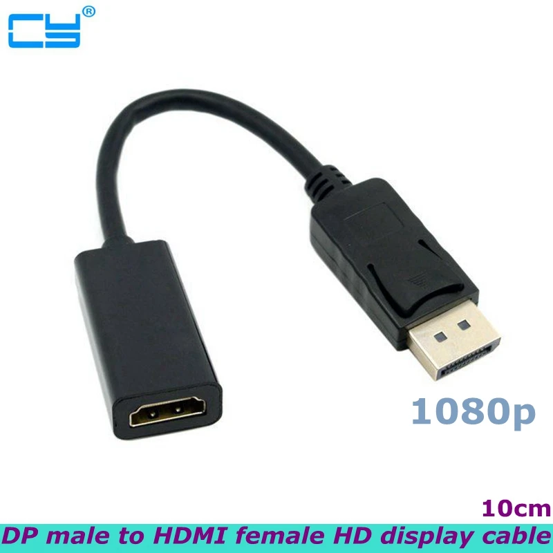 

Переходник DP «штырь-гнездо HDMI» совместимый с удлинительным кабелем порт дисплея 1080P HD конвертер подходит для ноутбуков, мониторов, телевизо...
