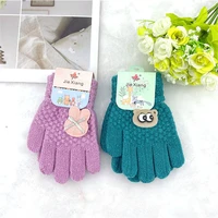 2 12y baby boys cartoon mittens winter girls knitted gloves warm full finger thick gloves for children toddler %d0%b2%d0%b0%d1%80%d0%b5%d0%b6%d0%ba%d0%b8