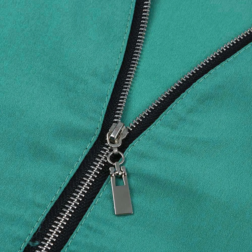 Женская блузка без рукавов на молнии с V-образным вырезом | одежда