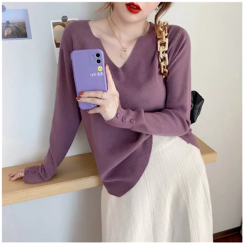 

Py1138 Cheap wholesale 2021 spring autumn winter new fashion casual warm nice women Sweater woman female OL korean tops