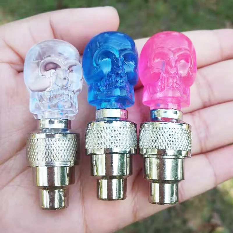 Хит продаж 2 шт./лот велосипедное колесо в форме черепа спицевая крышка клапана