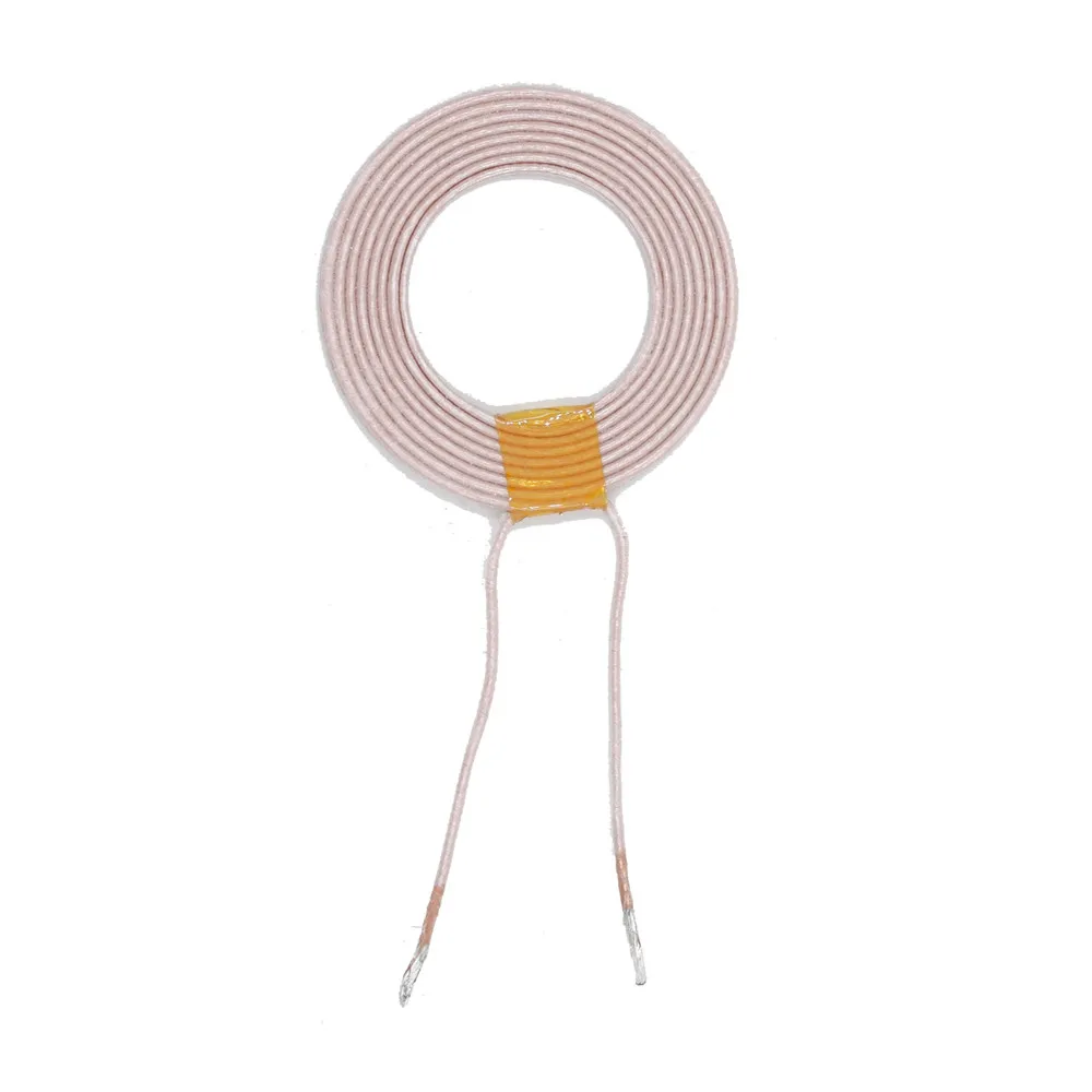 Taidacent 5PCS 35mm Diameter 9uH 85 strands Custom Pancake Copper Coil Inductor for Wireless Charger Charging Module PCBA | Электроника