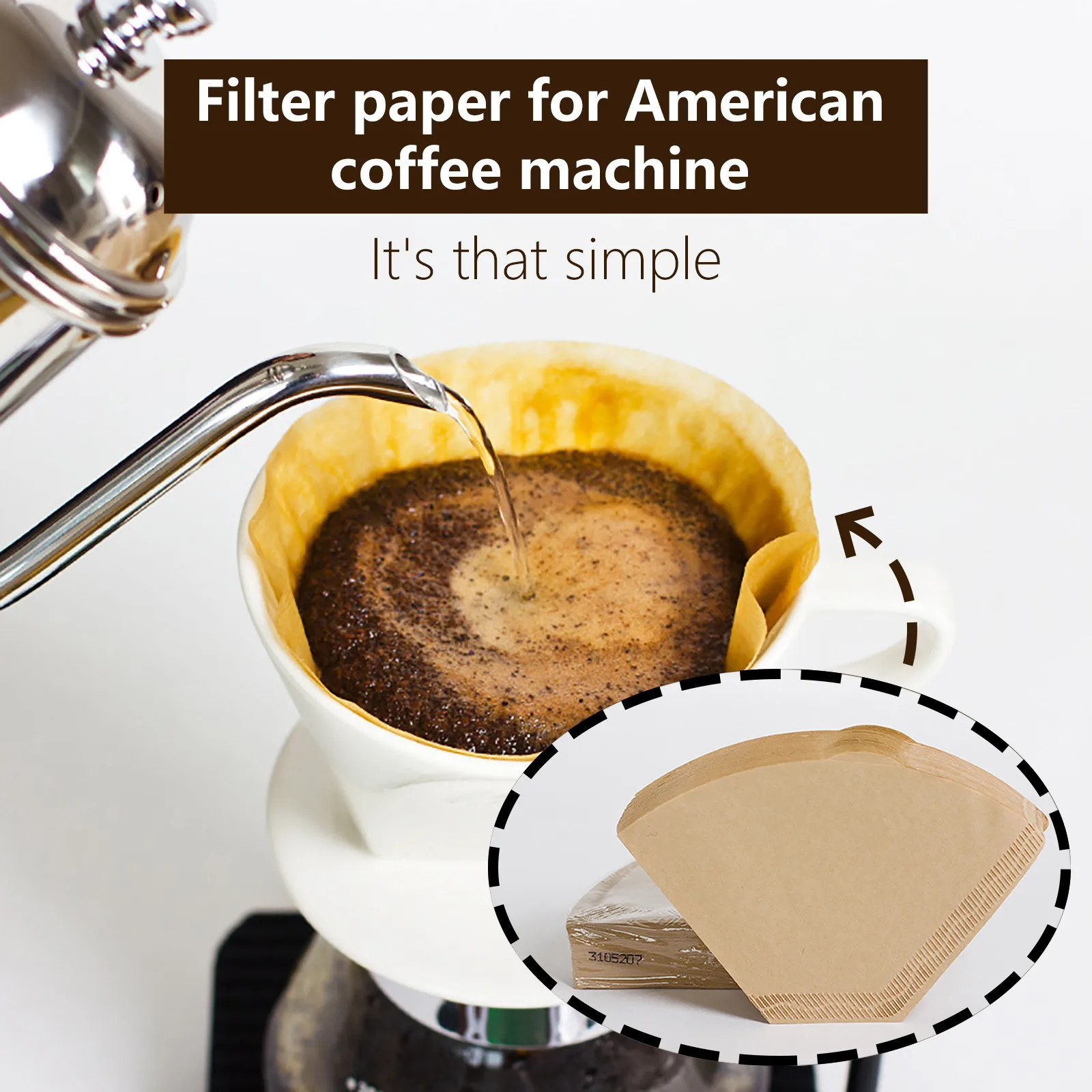 

100 шт./пакет оригинальный Цвет ручной капельного бумажный фильтр для кофе эспрессо кофе фильтры естественного 102 кофейная чашка фильтроваль...