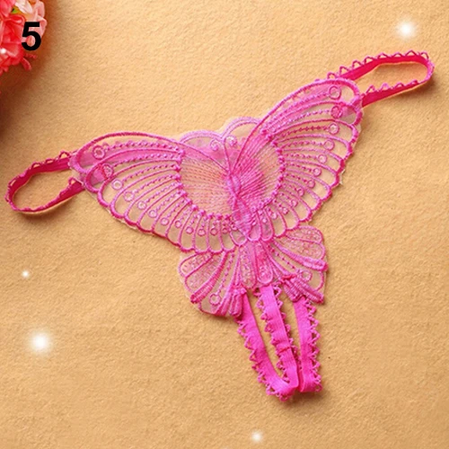 Женские сексуальные стринги с бабочками красивые кружевные женские трусики