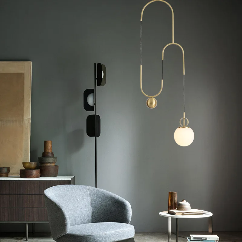 Подвесная лампа промышленная стеклянный шар светодиодные подвесные светильники