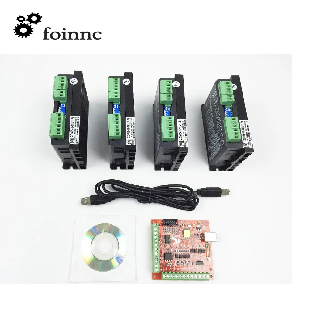 Фрезерный станок с ЧПУ mach3 usb 4 осевой комплект 1 шт. интерфейс Breakout Board 100 кГц +
