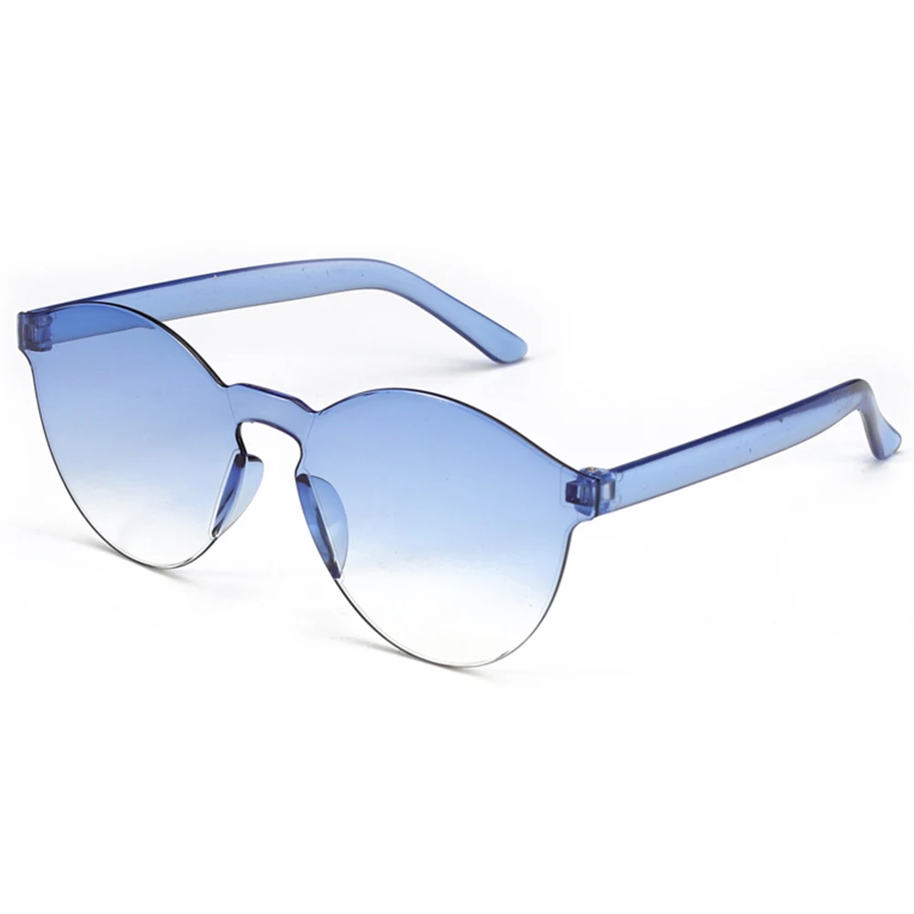 

1 Pc Jelly Transparent Sunglasses European and American Fashion Rimless Gradient Sun Glasses Shades Frameless Eyeglasses