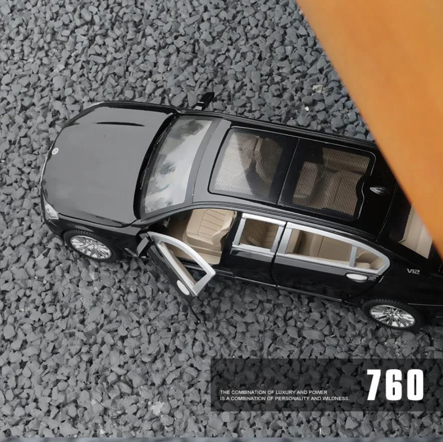 1:24 модель автомобиля Bm 760 Расширенный сплав модель автомобиля игрушка звук и свет дверь моделирование регулирование силы автомобиль сувениры с узорами Подарочная игрушка