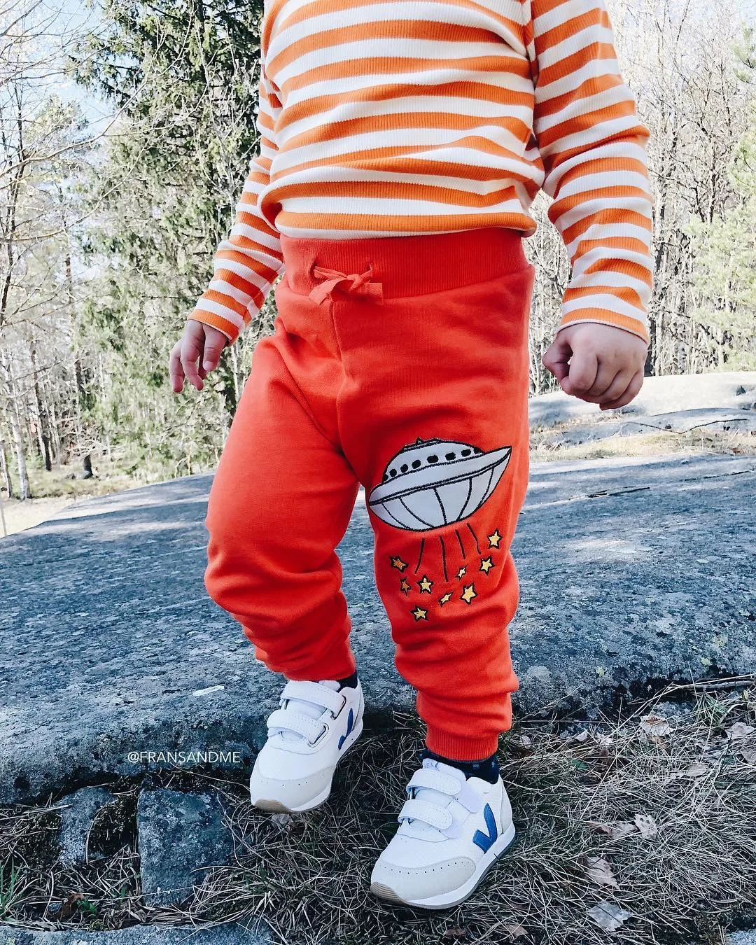 Весенне-летние детские толстовки с капюшоном в виде НЛО штаны мультяшный рисунок